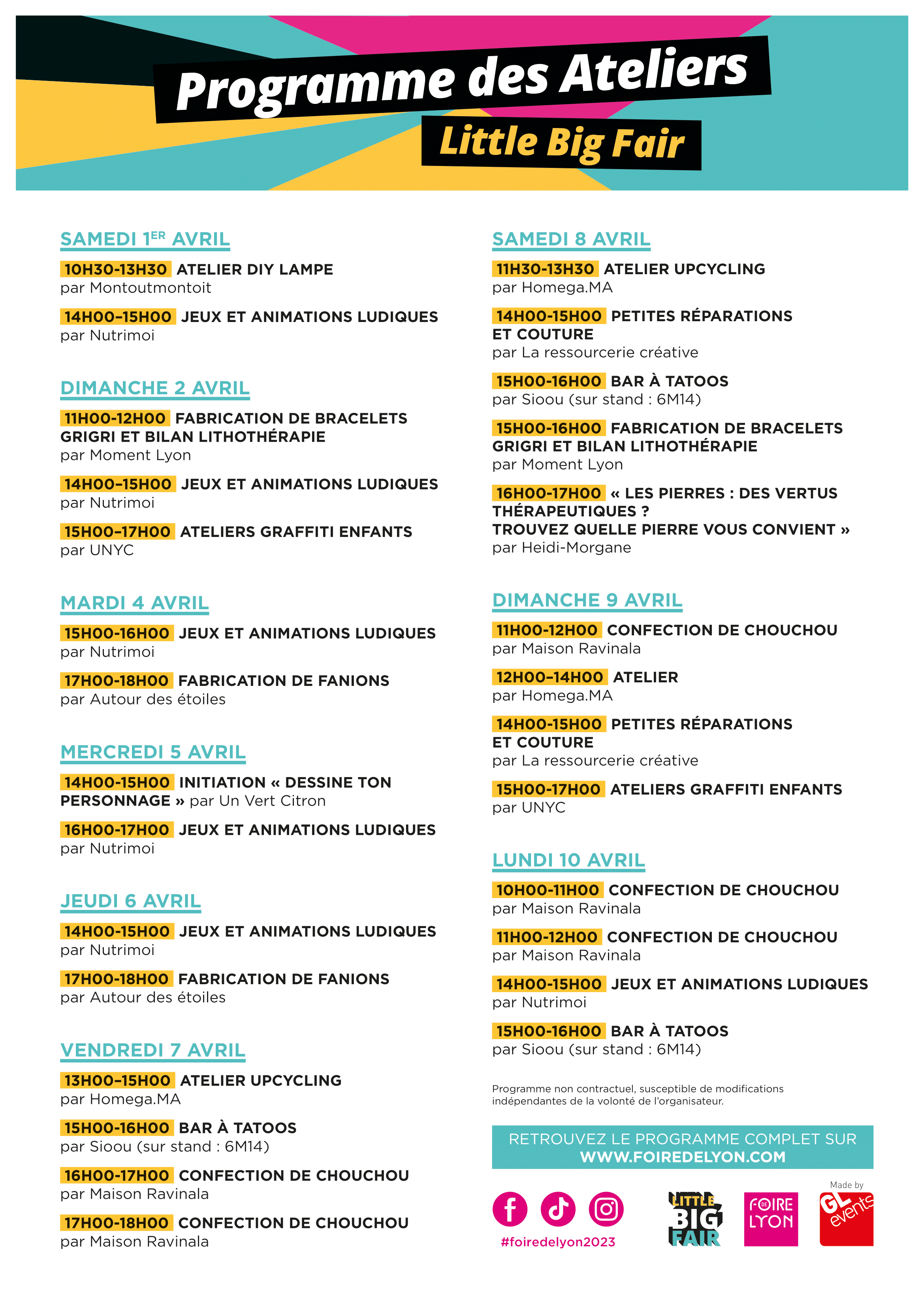 ateliers lbf
